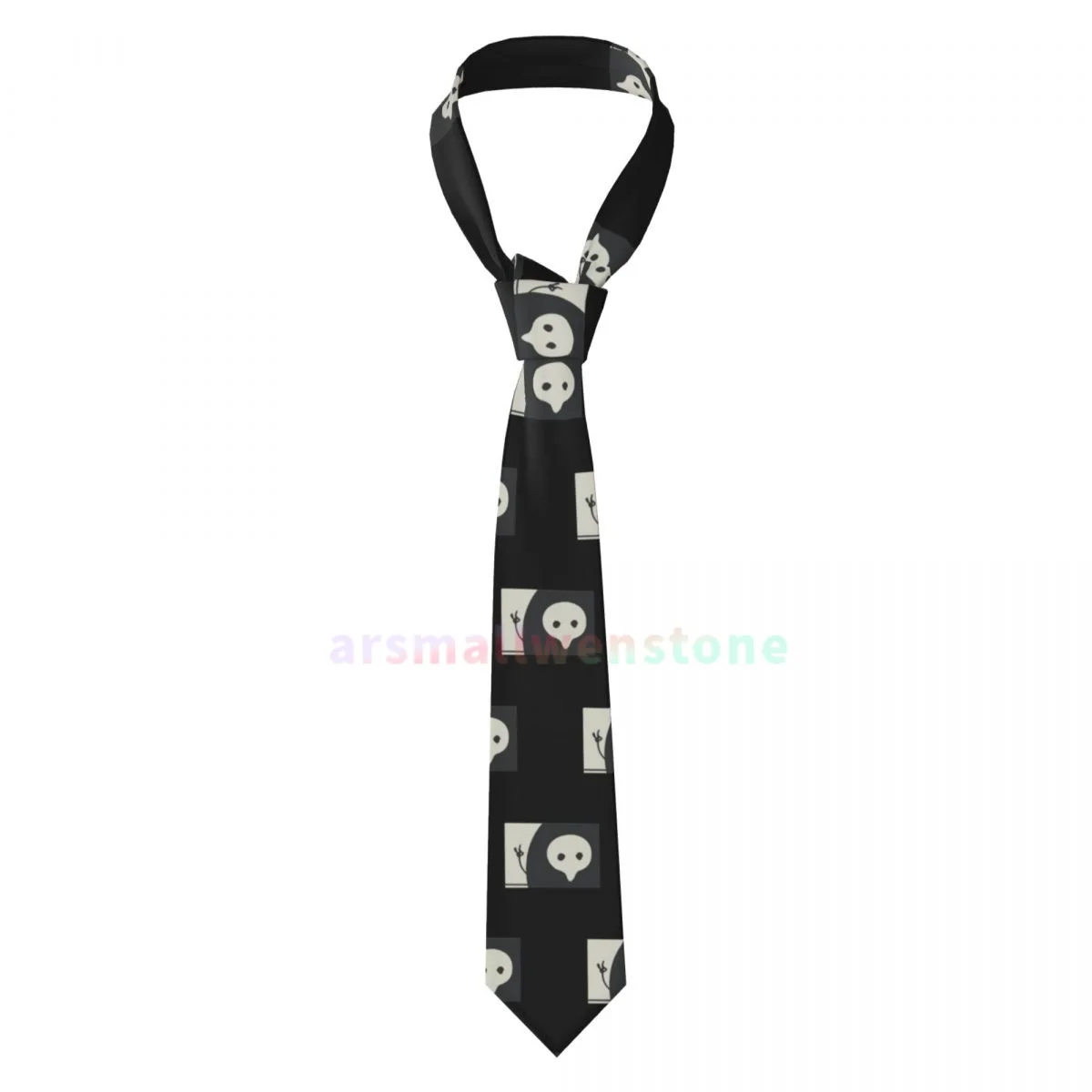 Neon Retro Vintage Essential Evangelions Novelty Ties for Mens, Creative Pattern Polyester Necktie