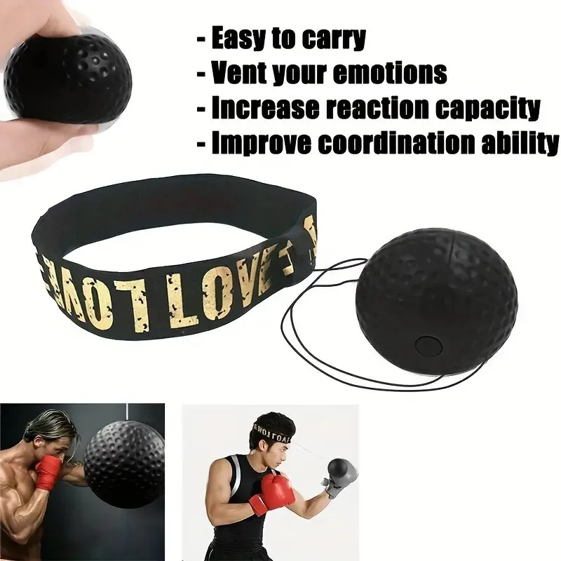 Boxing Ball With String Professional Sanda Training Home Accessories Exercise Adjustable Headband Hand Eye Reaction Speed