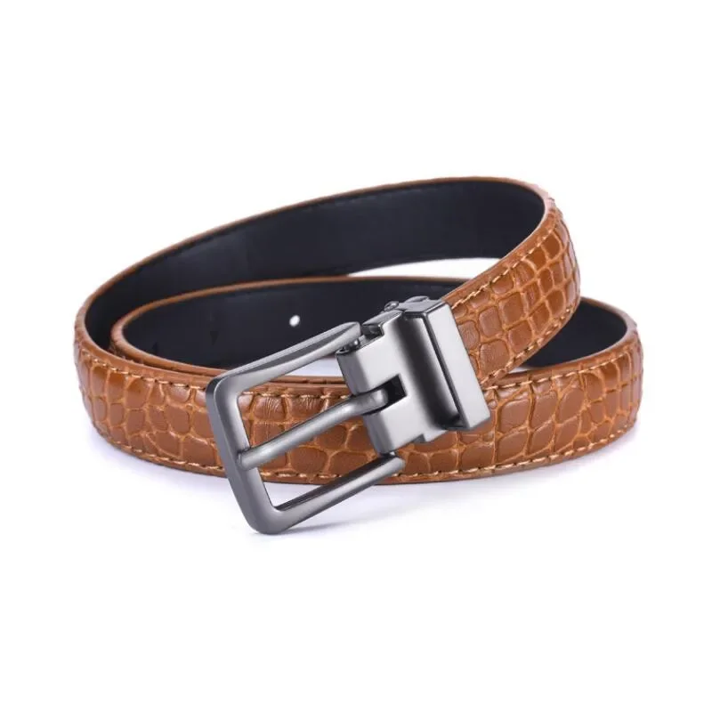 

Модные детские ремни с металлической пряжкой для мальчиков и девочек, универсальные повседневные аксессуары, студенческий спортивный ремень