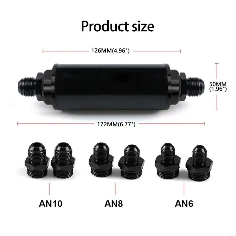 M76E Universal Fit 50MM Aluminium-Öl-Kraftstofffilter-Set für eine längere Lebensdauer des Motors – Detail 6
