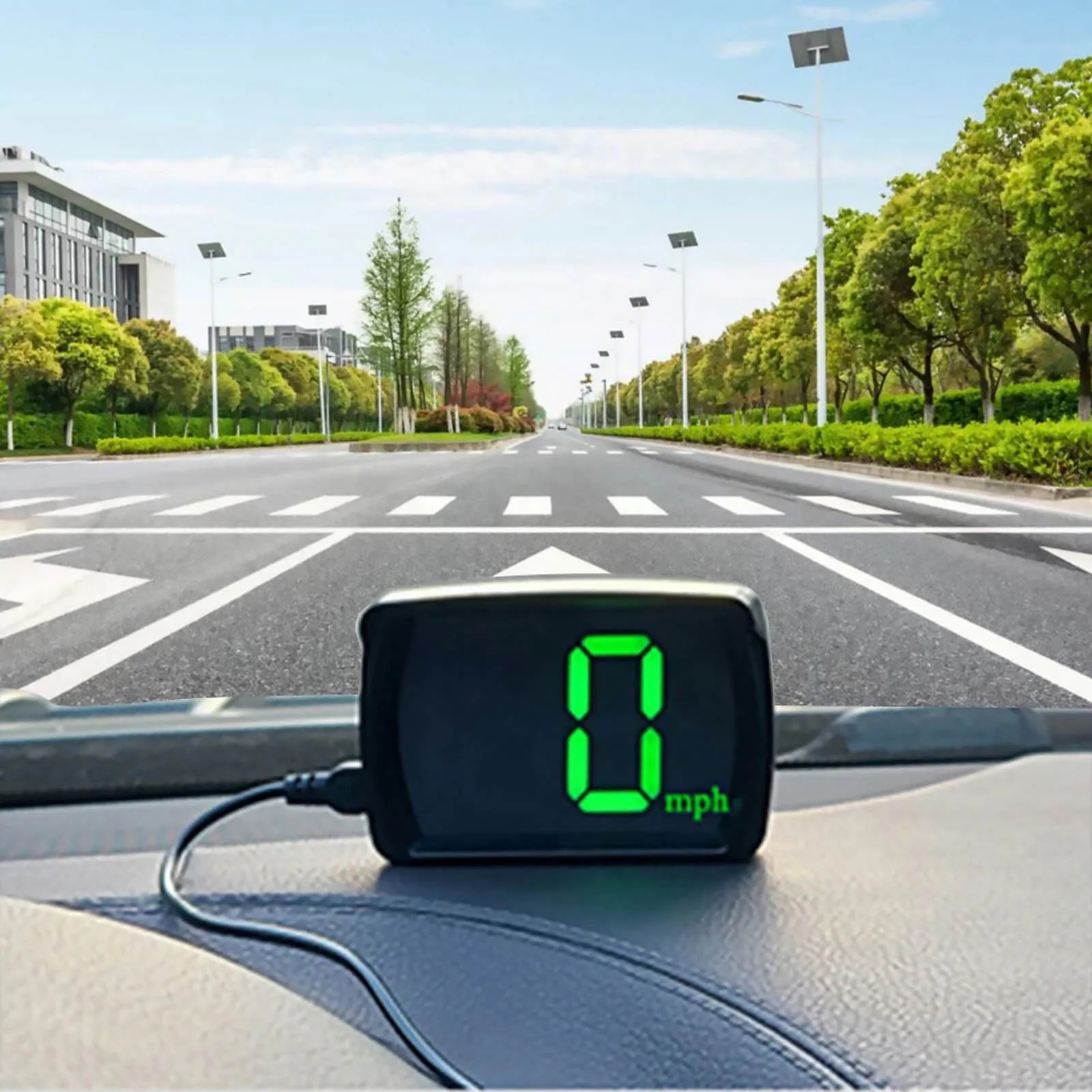 

GPS HUD Speedometer Plug & Play Accurate MPH Large Font Sunshade Hood Day Night Visible for Car Truck Bus E Scooter E Bike