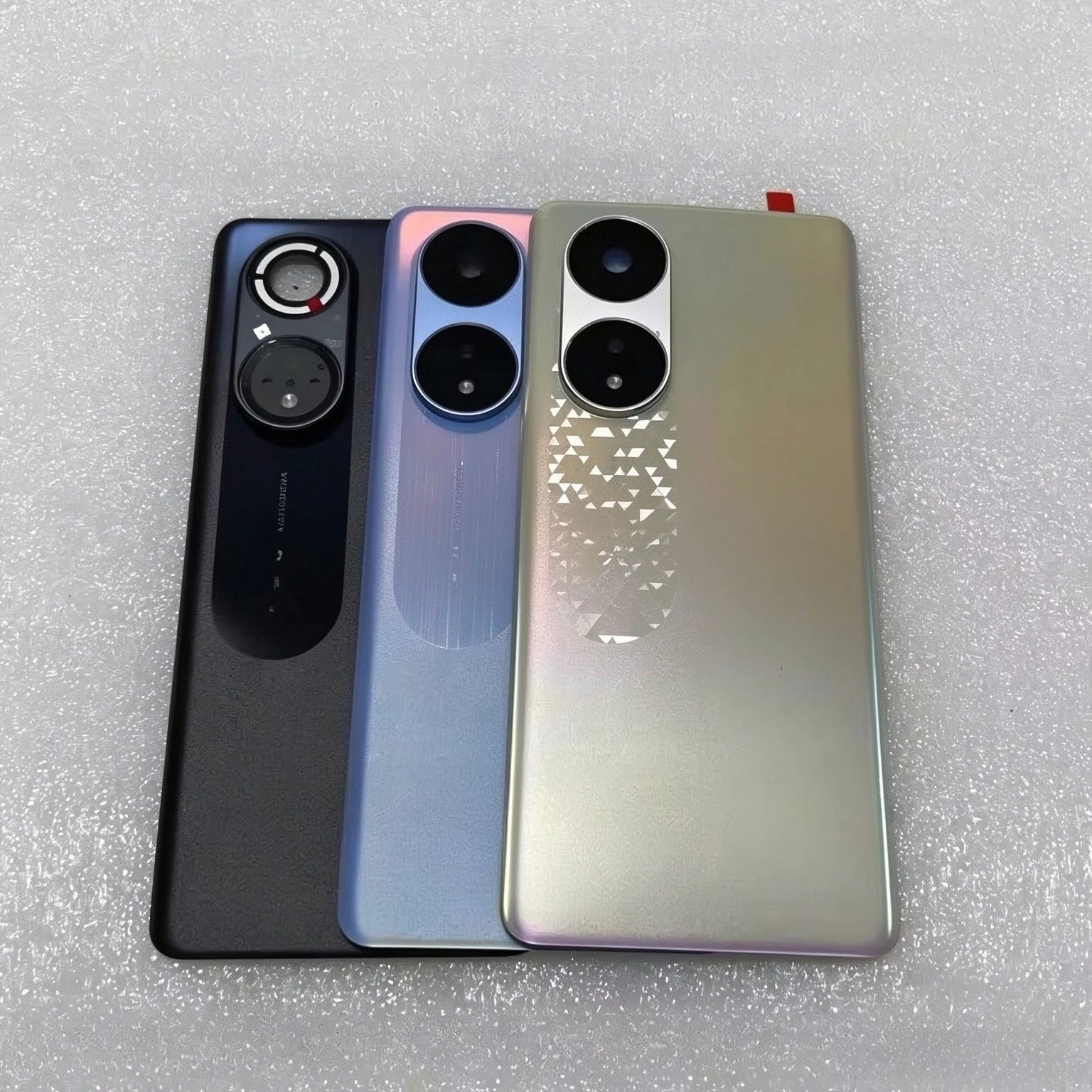 oppo-a1-pro-phq110用、ガラス製の背面バッテリーカバー、リアドアハウジングケース、カメラレンズ付き交換部品