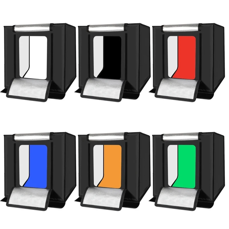 PULUZ 6 Colors Foldable Photography Backdrop Cloth Set Non-woven Fabric Video Studio Background, Size: 80cm x 40cm
