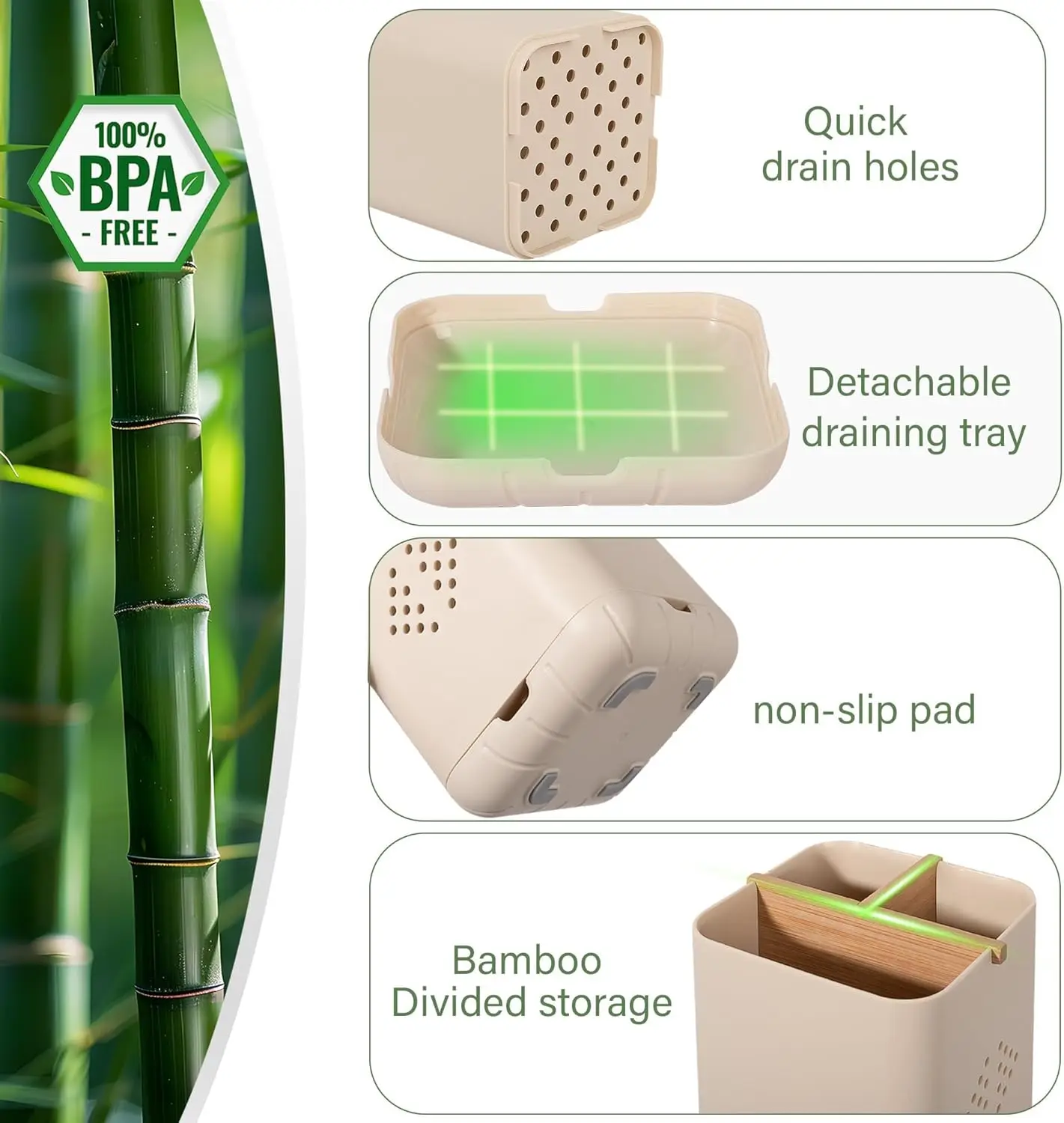 حامل فرشاة الأسنان للحمامات، حامل فرشاة الأسنان الكهربائية للأطفال، منظم فرشاة الأسنان ومعجون الأسنان لسطح الطاولة #4