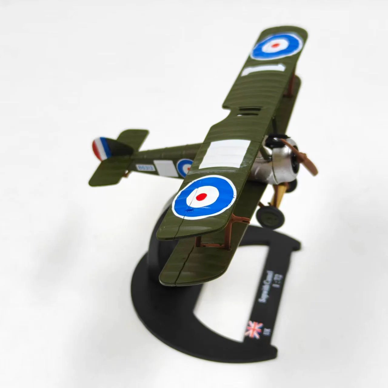 1/72 Scale Aircraft Model Alloy British Biplane Fighter Finished Souvenir Hobby Collection Display Decoration Gift