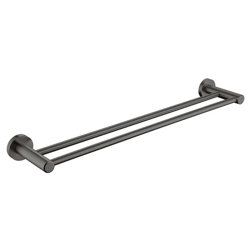 

Bathroom 304 stainless steel rack thickened single bar towel toilet double