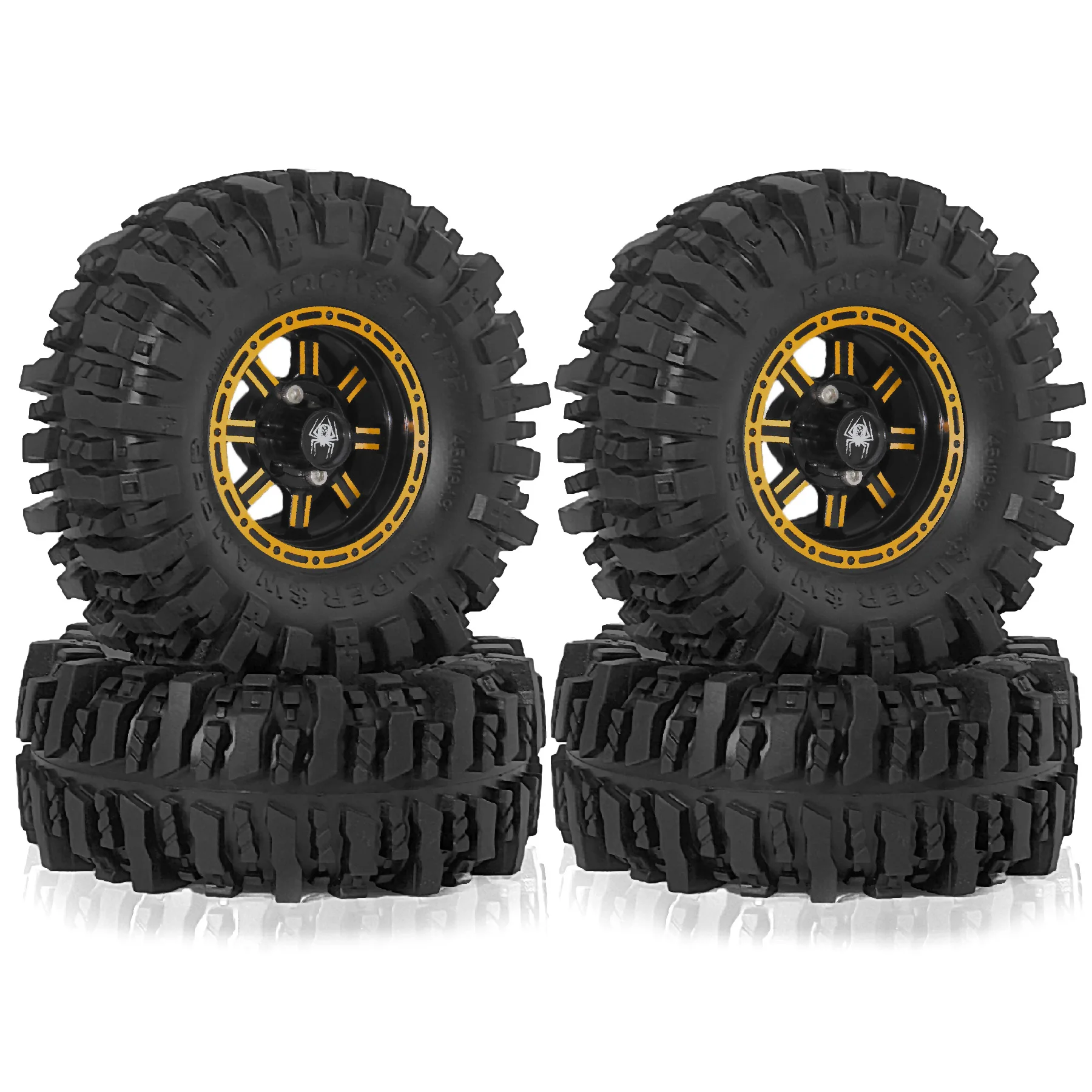 

1.9 Beadlock Wheels and Tires for 1/10 TRX4 TRX6 SCX10 Gen7/8 D90 VS4-10 MST CFX RC Crawler Car