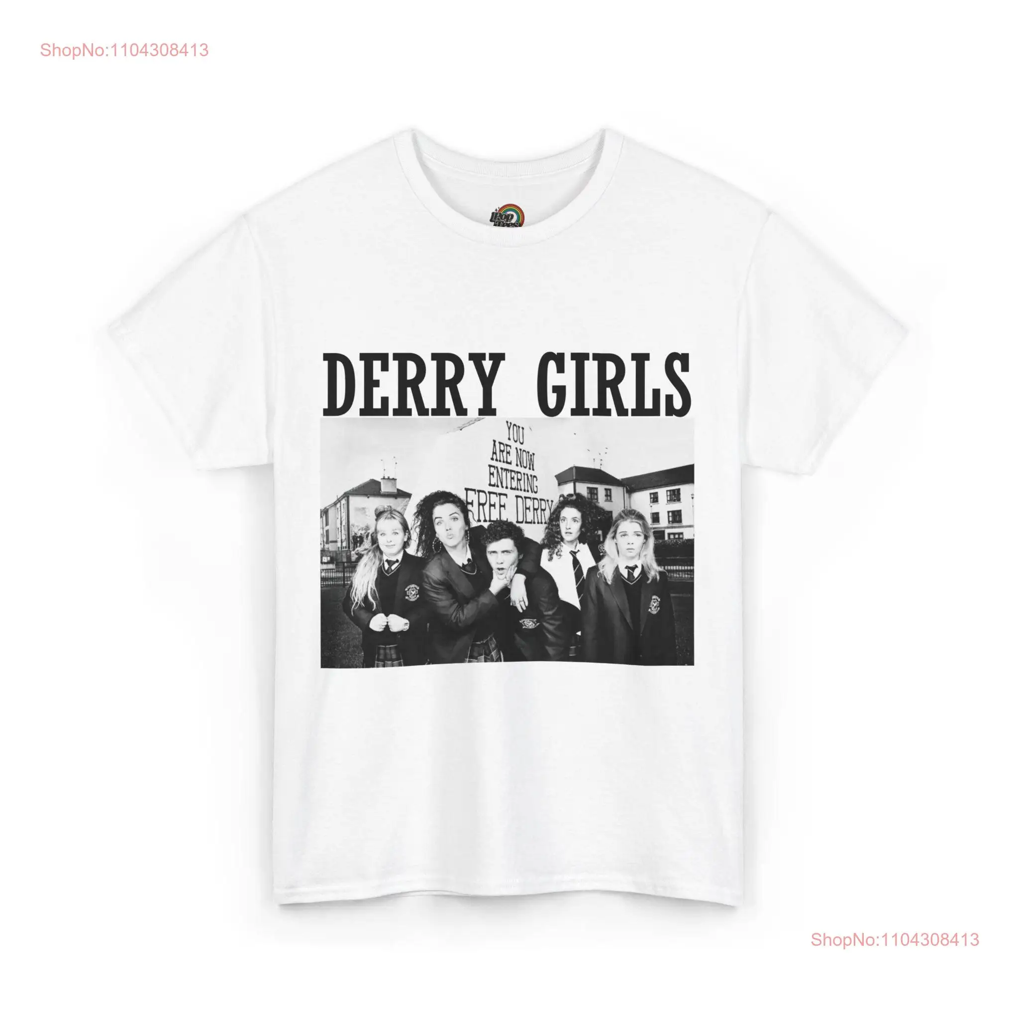 เสื้อยืด Derry Girls แขนยาวหรือสั้น