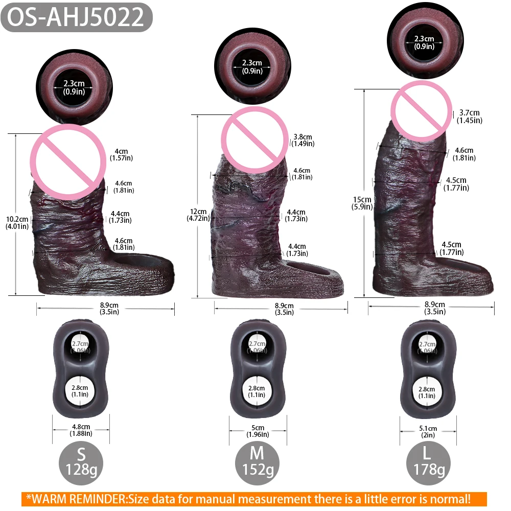 ORALSX واقعية الجوف دسار غمد مفتوحة نهاية القضيب كم سيليكون موسع القضيب مضخة لعبة الجنس للرجال الكبار الديك توسيع #2