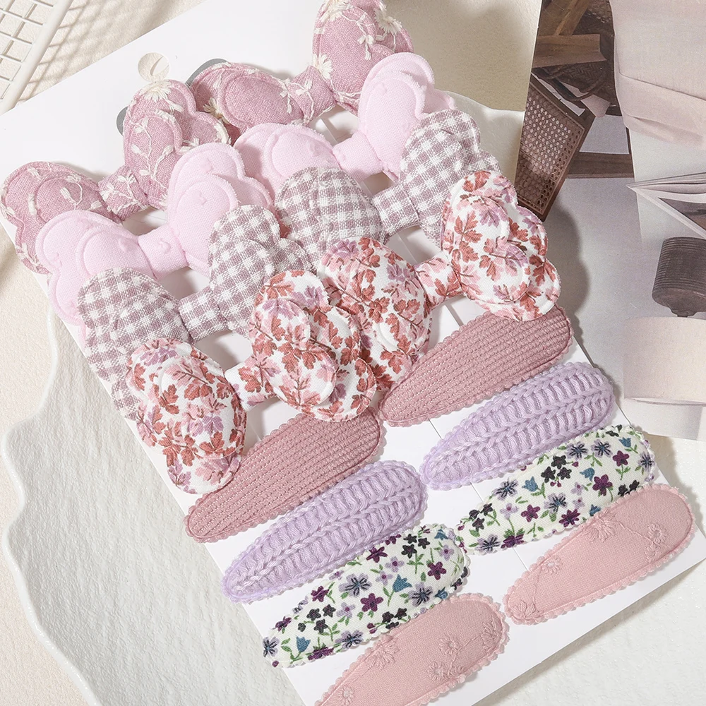16 Stück/Set, süße Haarspangen mit Schleifenmuster und BB-Clips, Haaraccessoires, geeignet für Kinder, Babys und Mädchen, als Geschenk. – Detail 5