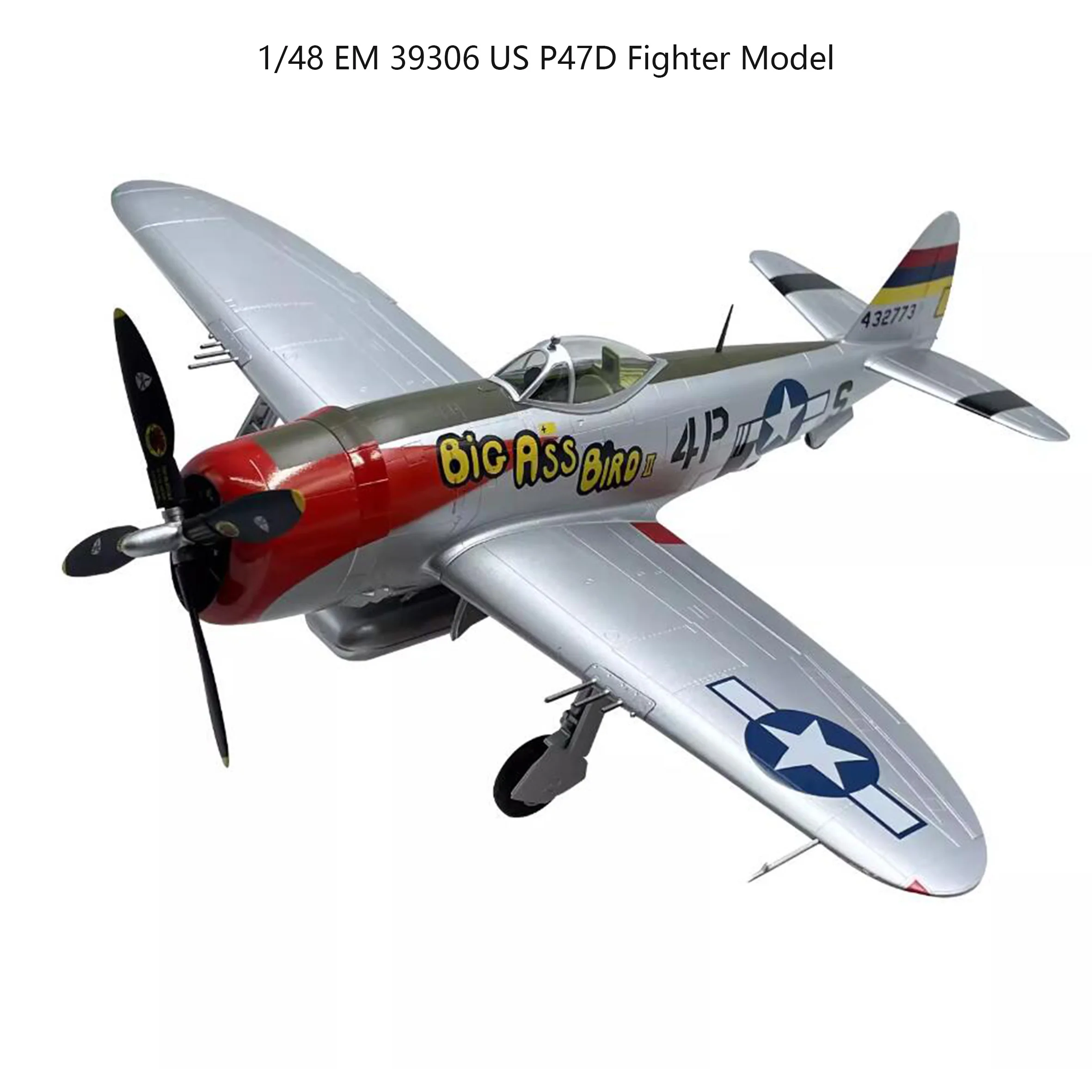 1/48 EM 39306 US P47D Fighter Model  Finished product collection model