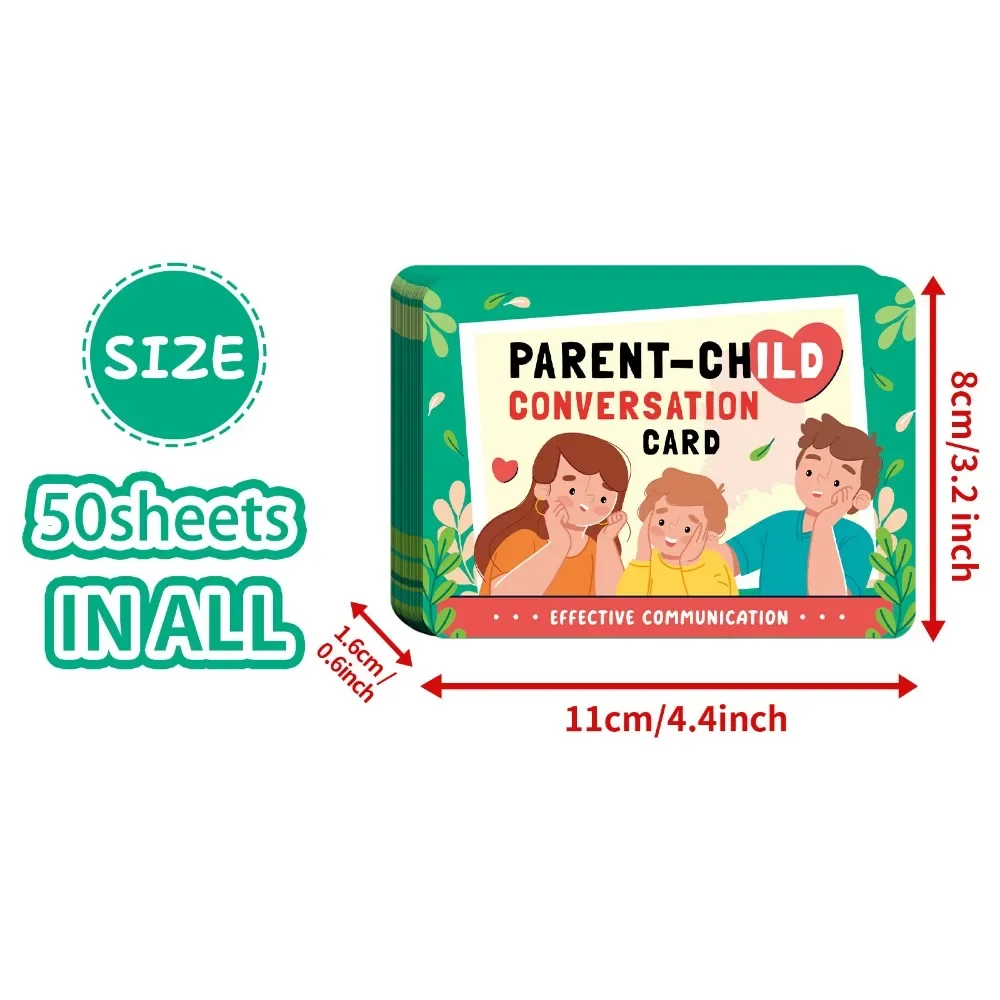 1pc 50board Game Cards Family Party Child Games Sincere Q&A Parent Child Dialogue Card Enhance Emotions Interaction Conversation