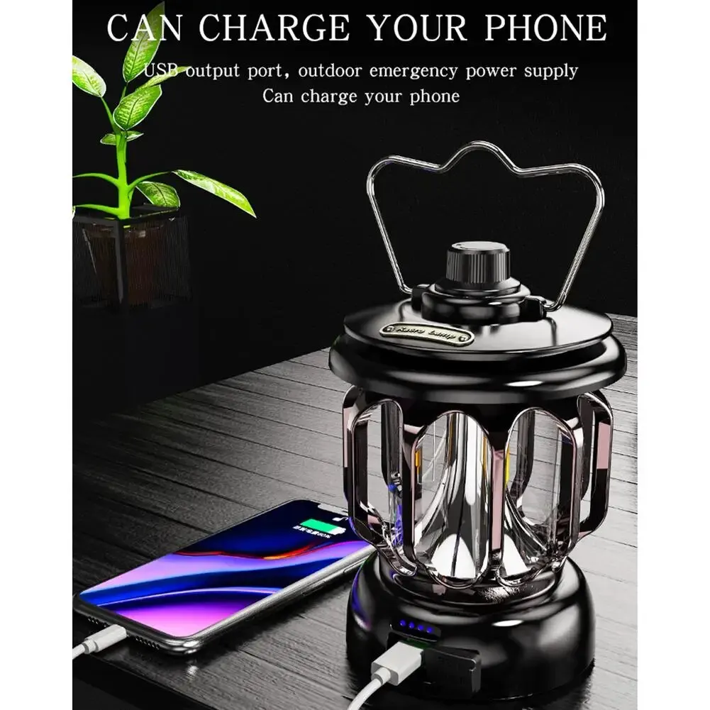 Lampa kempingowa Led 18650 bateria litowa wielofunkcyjny światła do namiotu do wędrówek na zewnątrz Camping