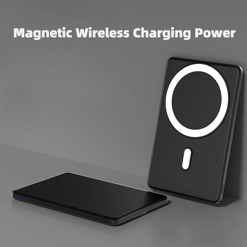 New 10000 Millimeter Wireless Magnetic Power Bank With 15w Fast Charging And Safety Compact And Portable Mobile Power Bank