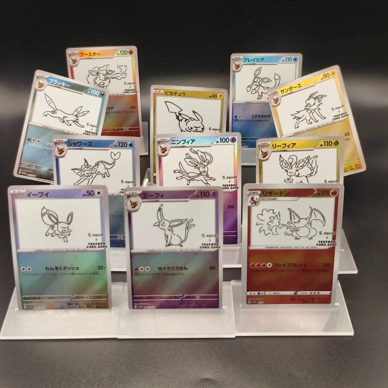 

Коллекционные карточки 12 моделей DIY PKM Pocket Monsters PTCG: Японские Пикачу, Флареон, Лифеон, Иви, Сильвеон, Глейсион, Эспеон, SV-P (Аниме)