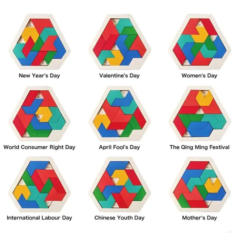 

16FE Daily Calendar Puzzle (High Quality for Coffee Tables Family Rooms Christmas Gift Students Office Toy Game