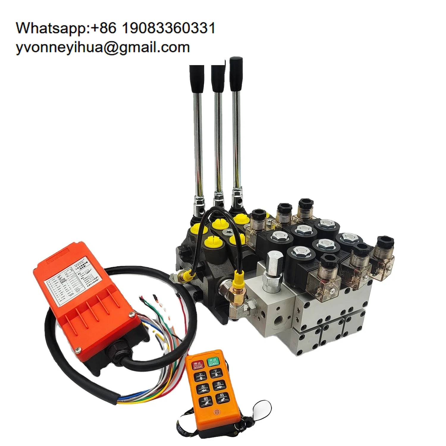 

Hy-waloil DCV60 Series Customized 3 Spool Sectional Electro-Hydraulic Control Hydraulic Valves