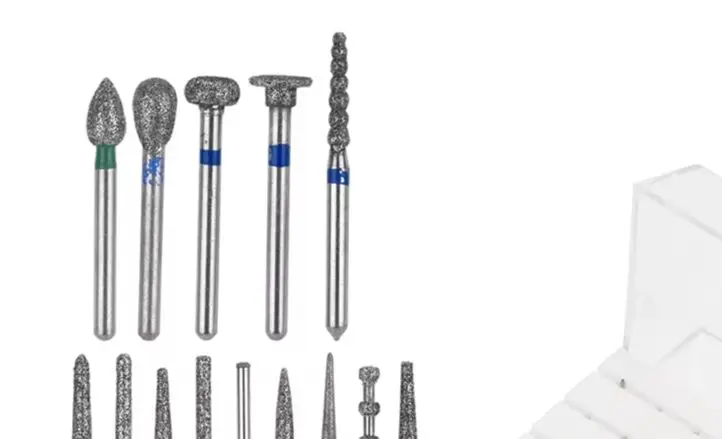 

24Pcs/box Autoclavable Dental High-Speed Handpiece Burs Sets Diamond Bits and Placement Drills Dental Accessories