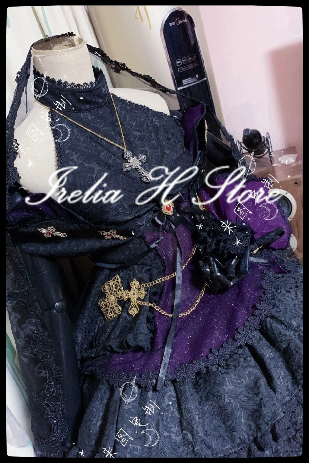 ازور لين تأثيري زي للإناث ، فستان زفاف للعروس ، حجم مخصص ، مصنوع ، أسود ، إيريليا ح ، Z23 ، Z23