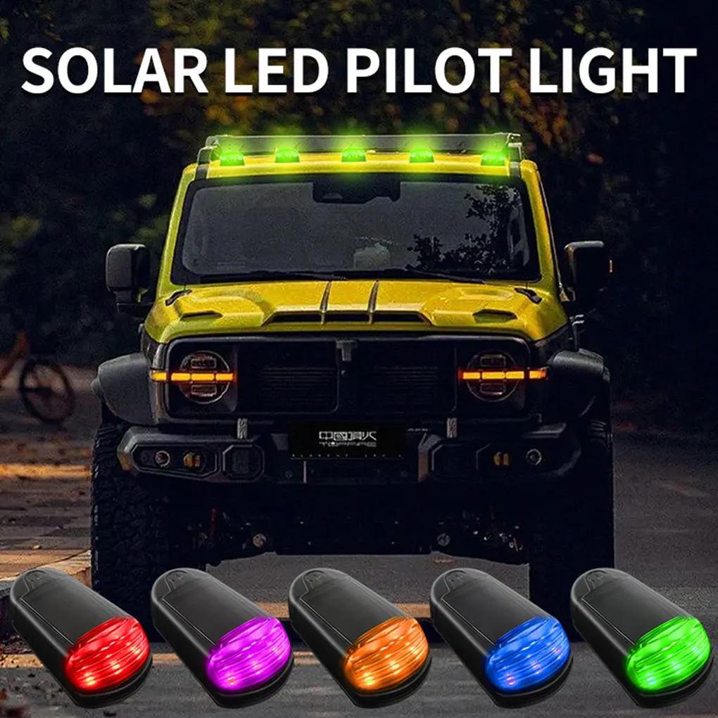 Solar Powered Cab Lights For Truck Roof Lights Punch-Free Solar Powered Cab Lights Solar Cab Lights