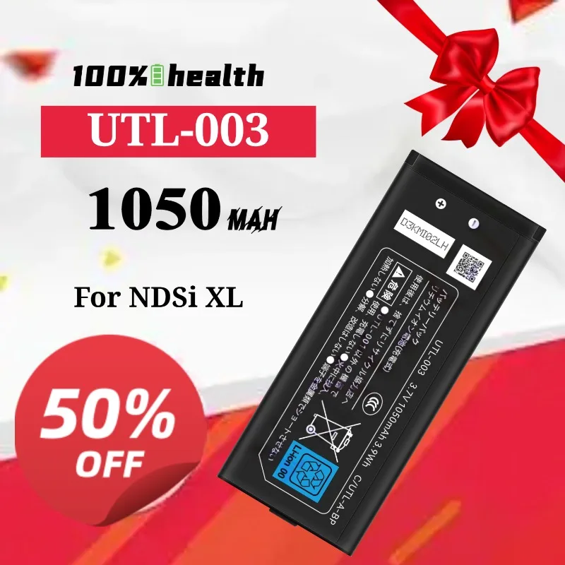 

UTL-003 1050mAh Game Console Battery for Nintendo SWITCH NDSi XL Lithium Rechargeable Battery