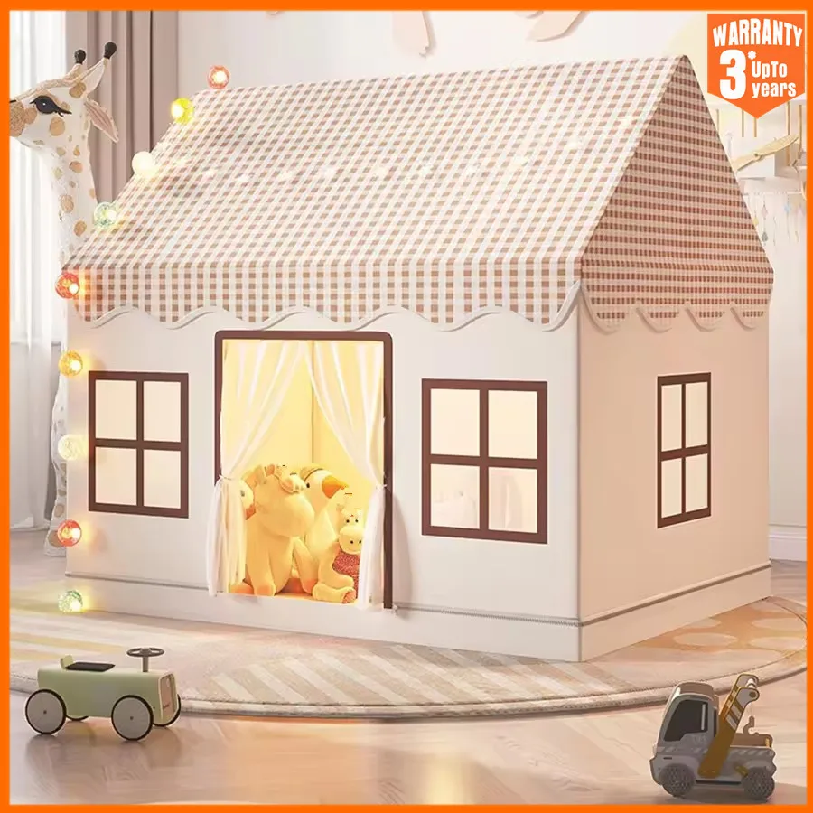 Criança dobrável jogar tenda pequena casa criança brinquedo tenda princesa menina castelo jogar casa tenda do bebê não inclui bola de luz presente natal