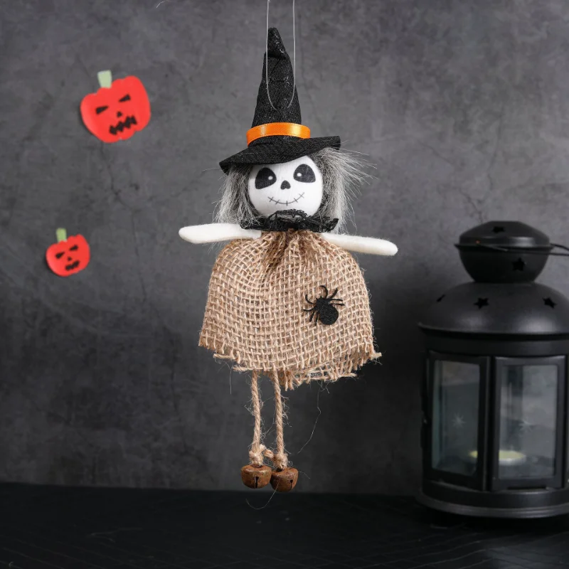 Halloween Pumpkin Ghost Witch Doll Hanging Oranments Ghost Festival Decorations Party Doll Pendant Happy Helloween Party Decor