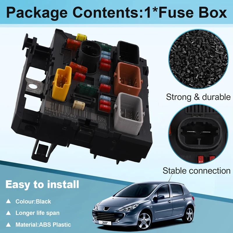 T18C-9664055780 6500FH Fuse Box Control Unit Assembly BSM-L11 For Peugeot 307 Citroen C4 Low Configuration 9664826080