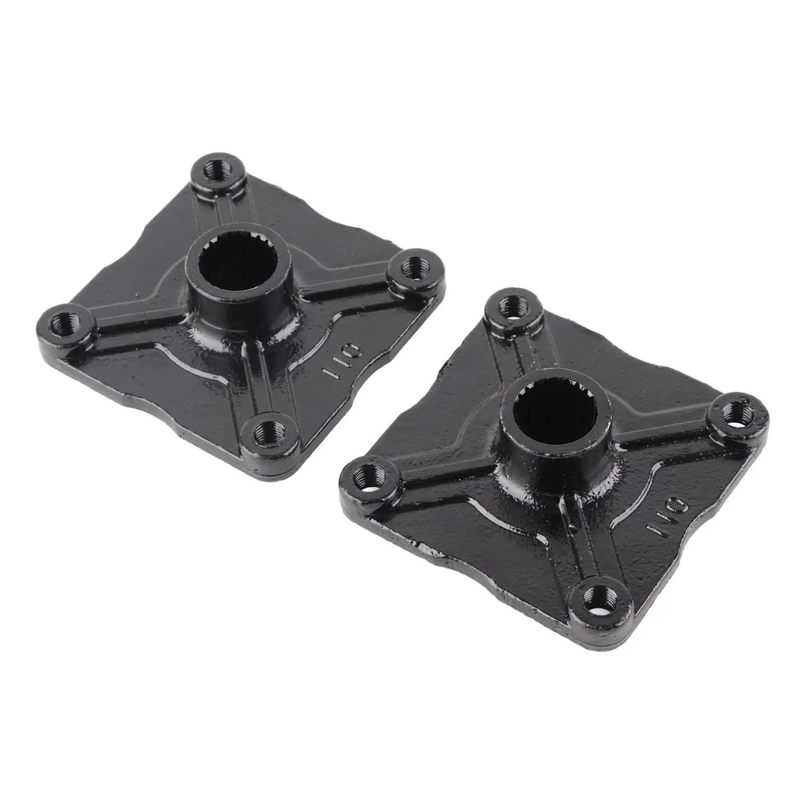 

2pcs 23 Tooth Spline 4 Stud Wheel Rear Axle Hub Rim Fit for 11 cc 15 cc Quad Bike ATV for go kart