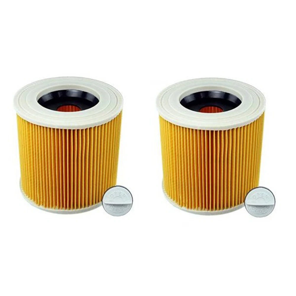 2 Pcs Cartridge Filter for Karcher Vacuum Cleaner WD3 Premium WD2 WD3 WD1 MV3 MV2 WD 3 P Extension Kit Against Fine Dust