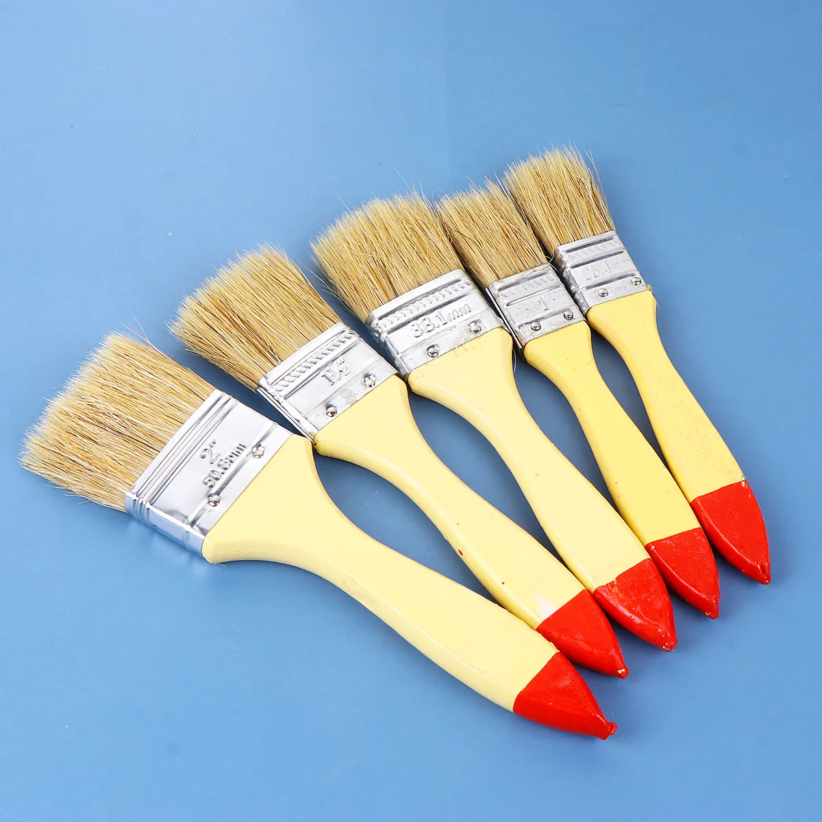 10pcs Premium Paint Brush Set with Wooden Handle for Wall, Furniture, Art & DIY Painting Restoration