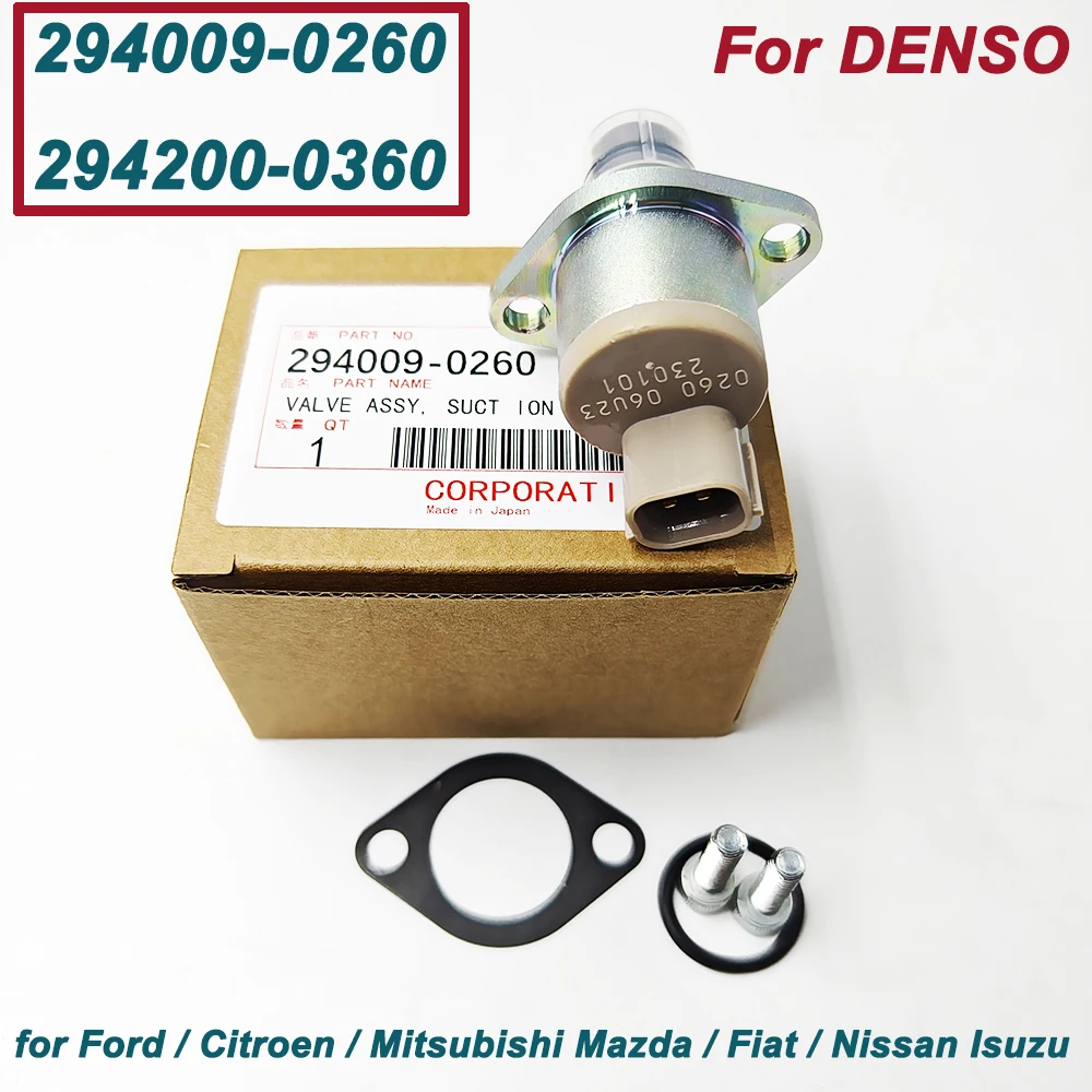 

High Quality for D-ENSO 294009-0260 294200-0360 1460A037 SCV Fuel Pressure Regulator Suction Control Valve Kit for Citroen