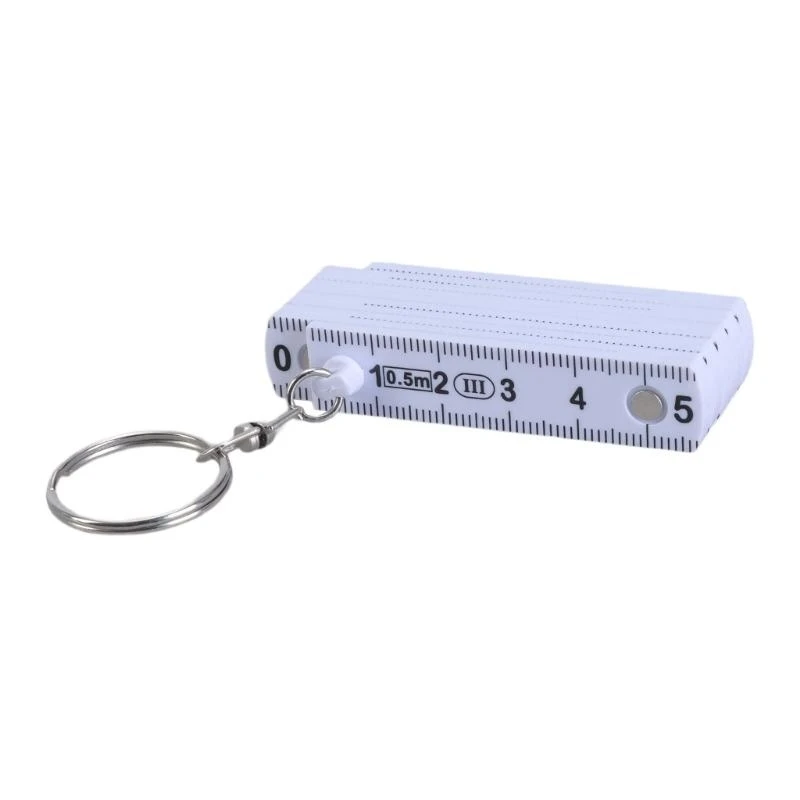 Compact Folding Ruler Baychain Keyring с линейкой для Home & Outdoor Использование A2BB
