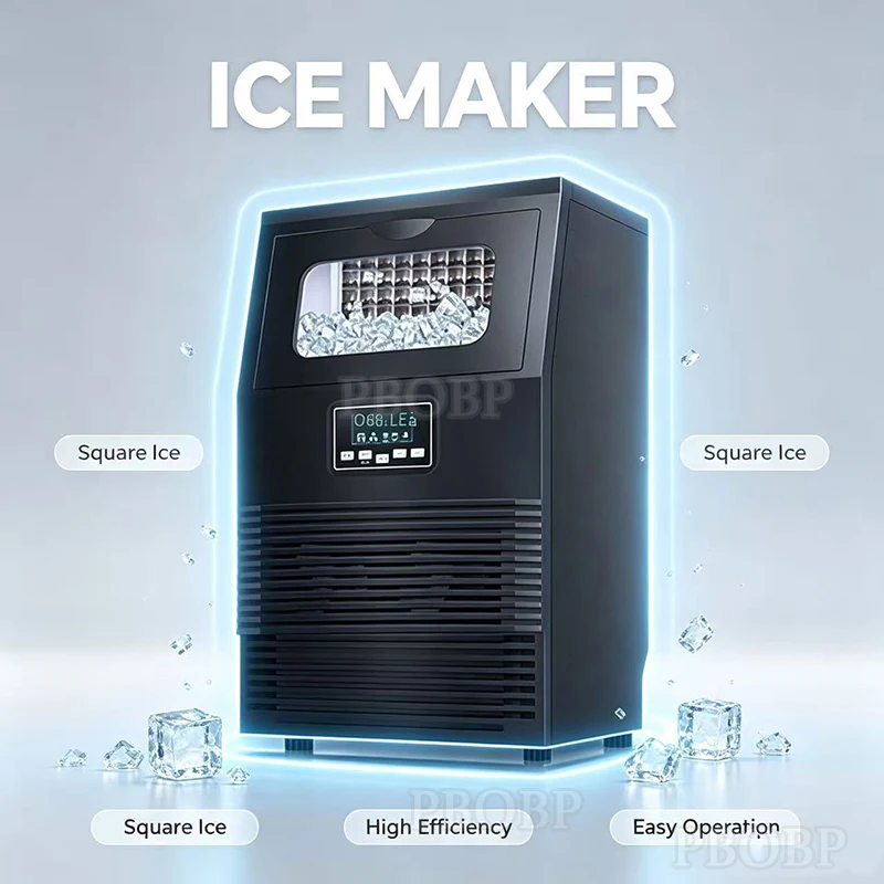 Portable Ice Maker Countertop Electric Ice Cube Machine for Home Kitchen Bar Party Easy Clean Perfect for Cocktails Drink