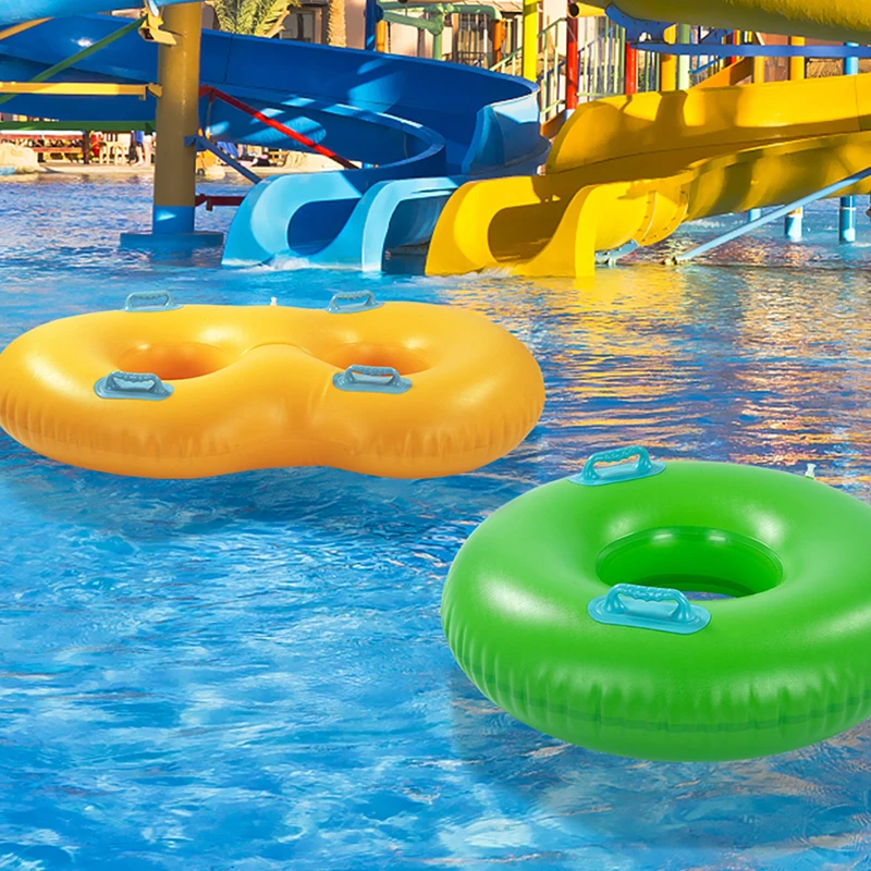 

Round Inflatable Floating Ring Swimming Ring River Float Tubes With Handlepromote sales