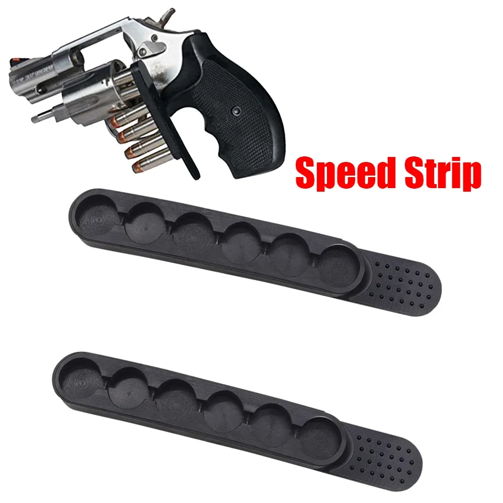 

MAGORUI 2pcs/set Speed Strip Fits Hold 6 Rounds Bullet for Revolver in Waist Bag Gun Accessories