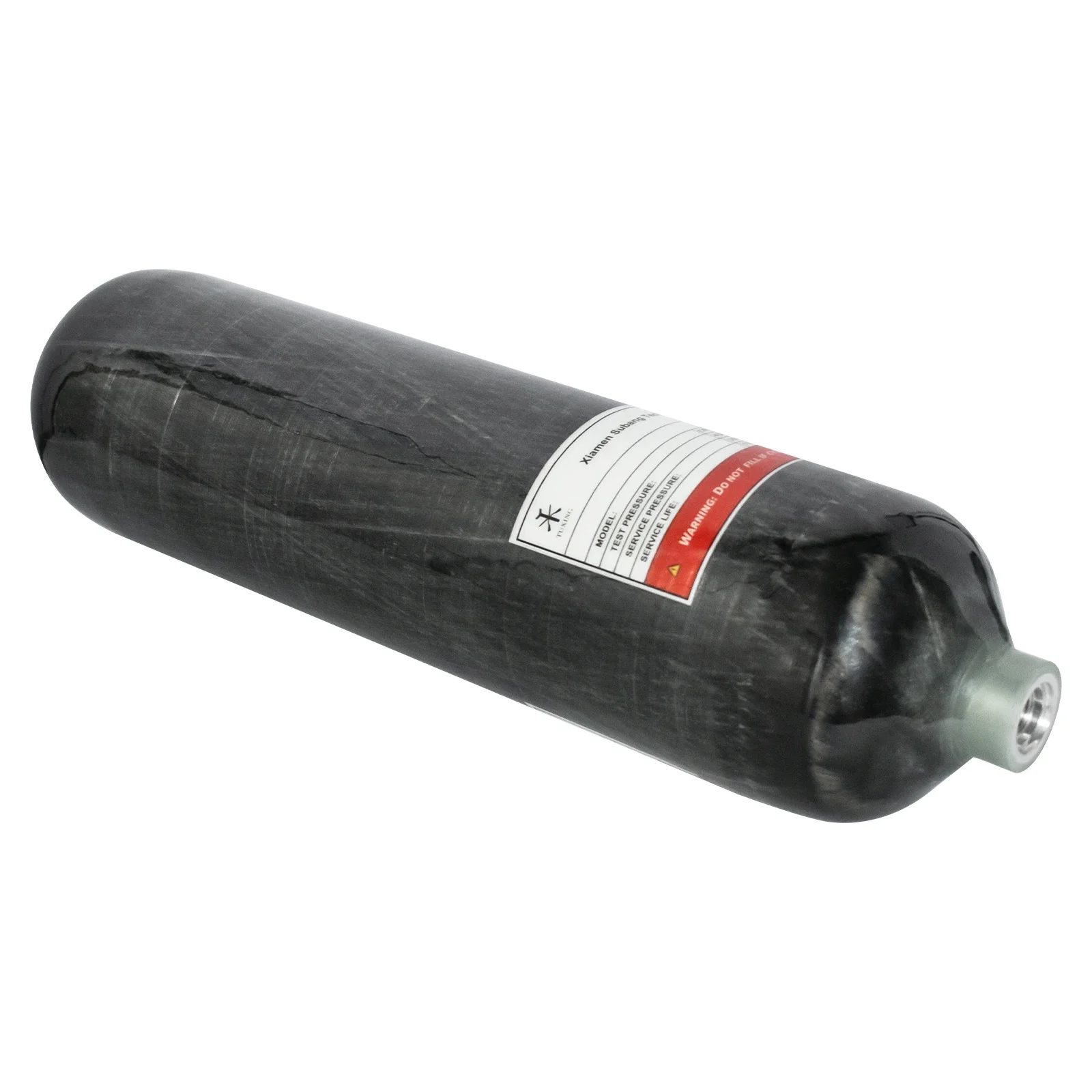 TUXING 4500PSI 300Bar 3L Carbon Faser Zylinder HPA Hochdruck Tauchen Tank für Scuba Tauchen Gewinde M18 * 1,5