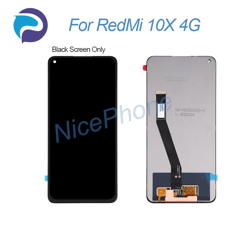 For RedMi 10X LCD Display Touch Screen Digitizer Assembly Replacement 6.53