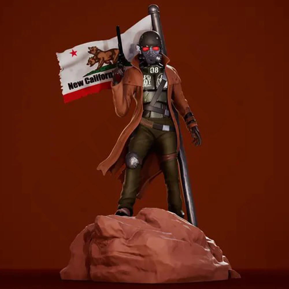

1/24 Scale Gunner Flag Bearer Warrior Resin Figure Model Kit Unassembled Unpainted DIY Collectible Miniature Hobby Toy