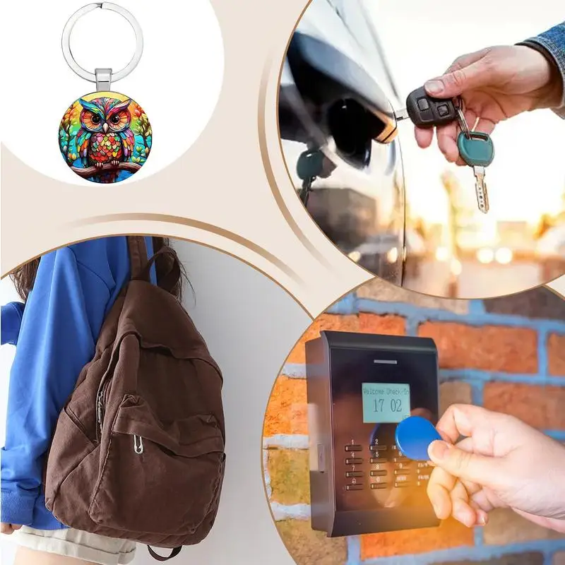 Owl Keychain Cute Animal Keychains For Women Modern Lucky Key Holder Home Decoration For Kids Adults Car Birthday view 3