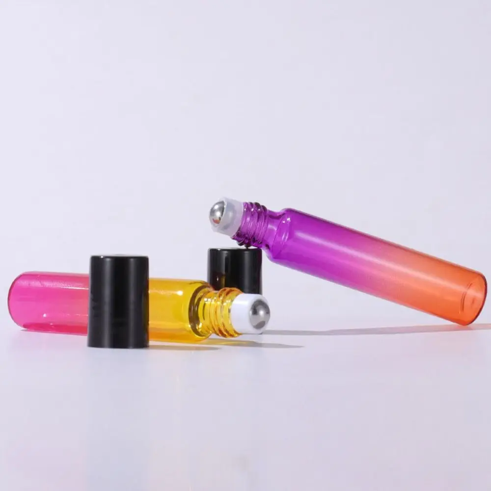 10ml Filling Perfume Bottle Refillable Bottle Colorful Liquid Sample Portable Empty Bottle Gradient Color Rainbow