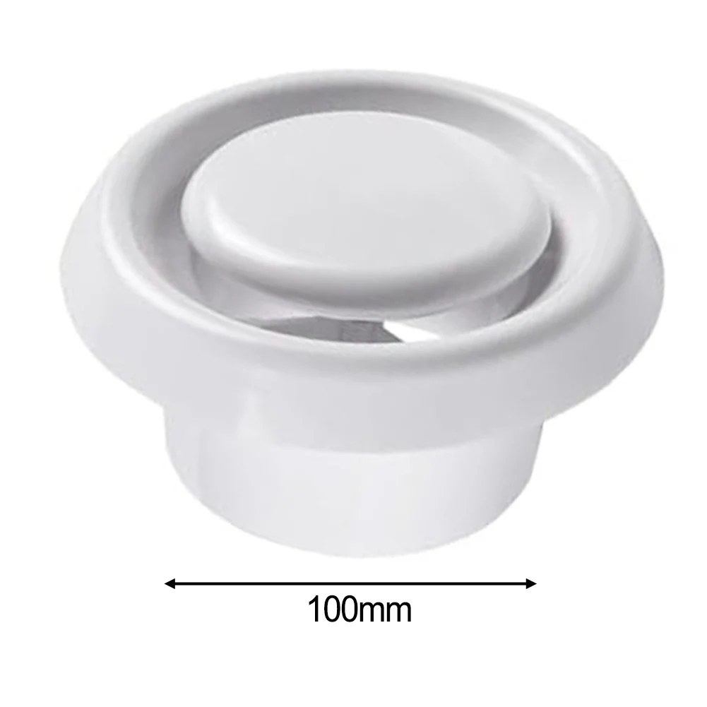 Duct Installation Air Vent Cover ABS Vent Cover Prevents Air Leakage Quality ABS Construction For Bathroom Extractors