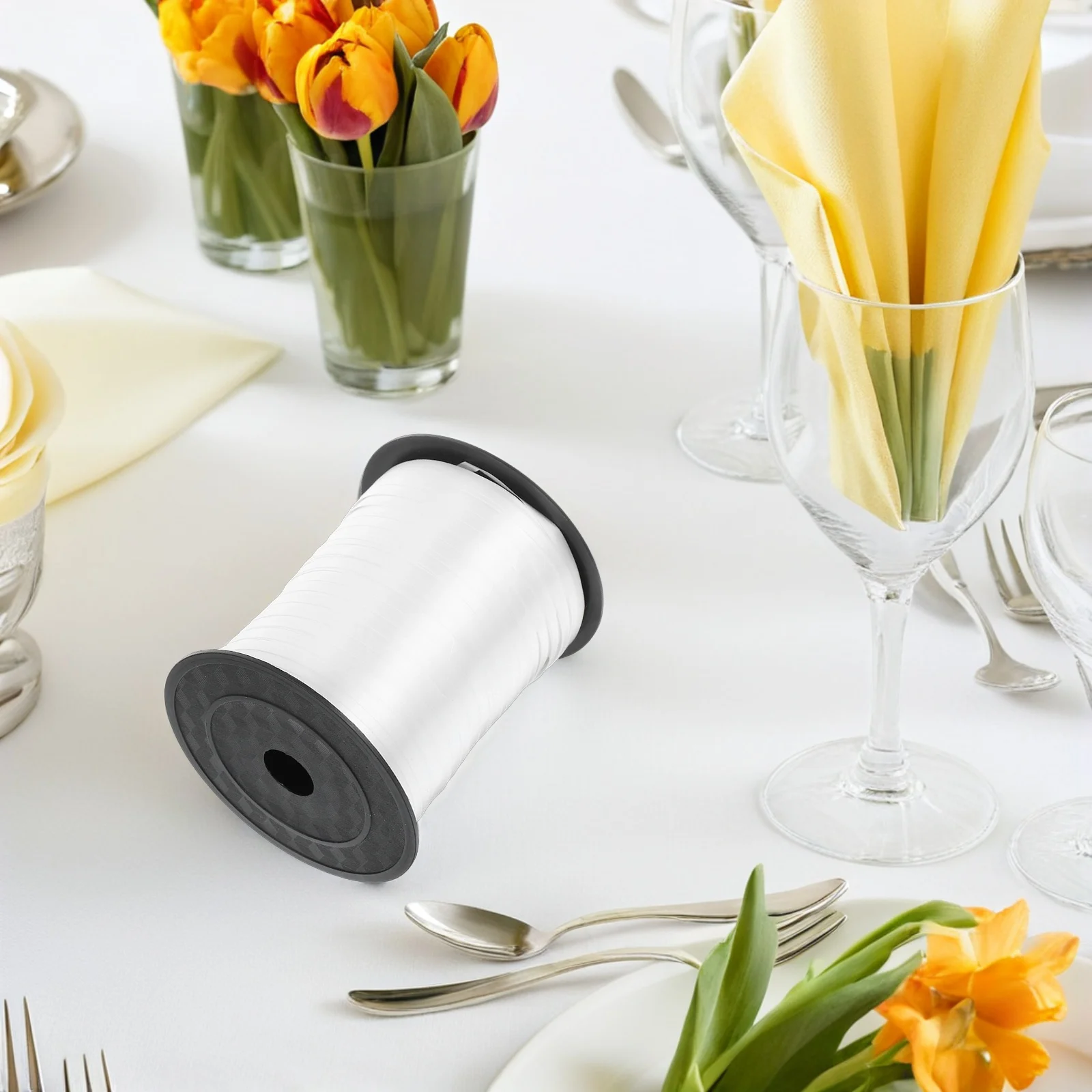 

1pcs 1 Roll 500 Yards Black Curling Ribbon For Balloon Wedding Party Present Wrapping Flower Bouquet Diy Decorations Packaging