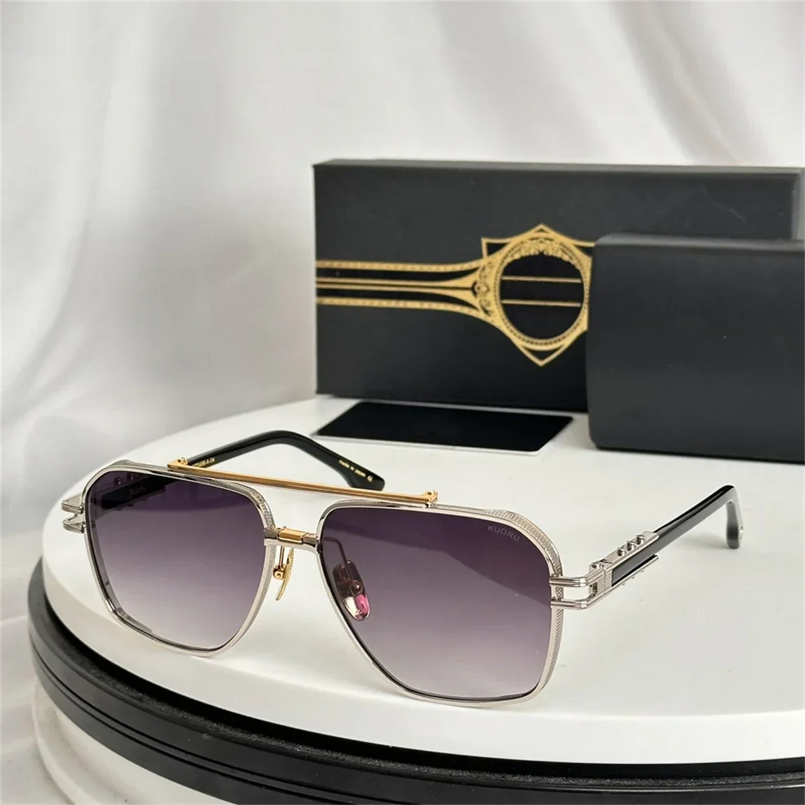 DT KUDRU DTS436 Роскошные мужские и женские солнцезащитные очки высшего качества, дизайнерские очки из ацетата UV400