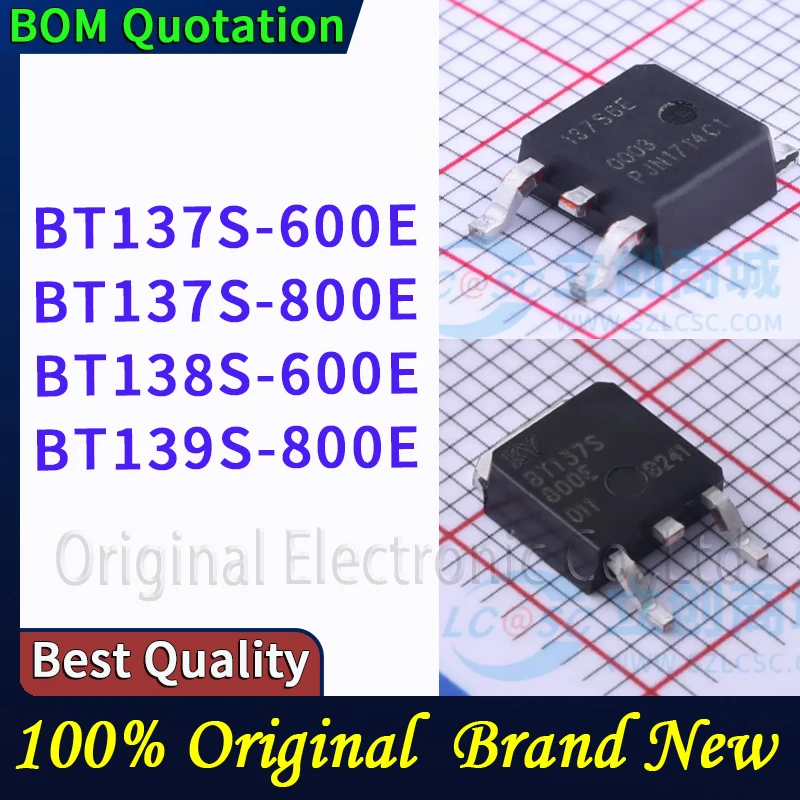 10pcs/lot BT137S-600E BT137S-800E BT138S-600E BT139S-800E In stock Original High quality