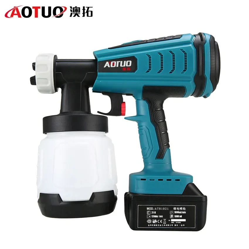 

Cordless Lithium Battery Brushless Spray Gun High Pressure Electric Paint Sprayer Tool Latex Wholesale