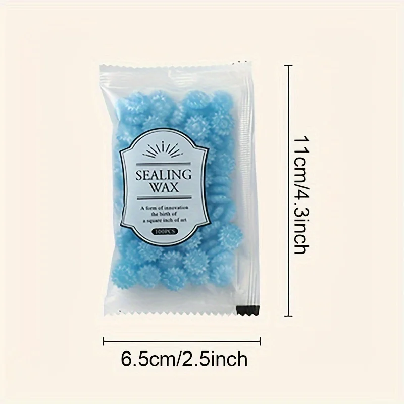 100pcs Cherry Blossom Flame Sealer Wax Grain, Flower Flame Sealer Sealer Wax Polarized Gold Sealer Wax for DIY Envelope Greeting