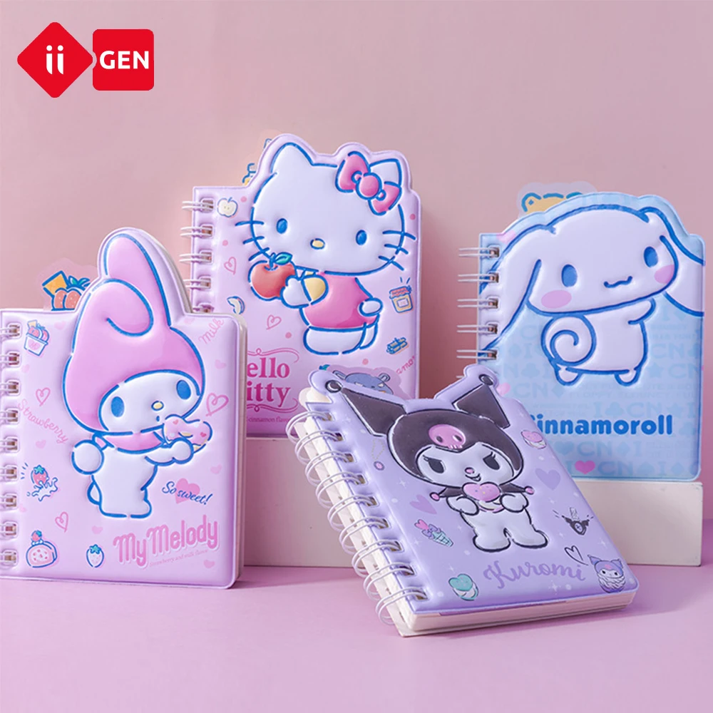 Sanrio Série Notebook Cover, À prova d\'água, Estudante da escola primária, Cut Coil, Diário Book, Papelaria, Back to School Supplies