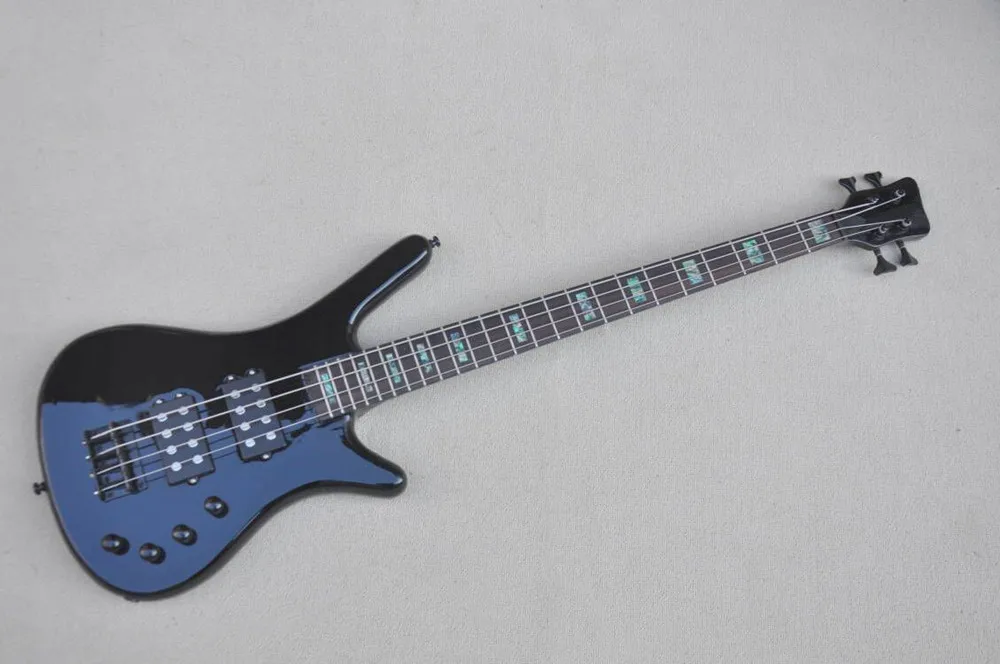 4 Strings Glossy Finish Electric Bass Guitar with Rosewood Fingerboard,Black Hardware,Provide Customized Service