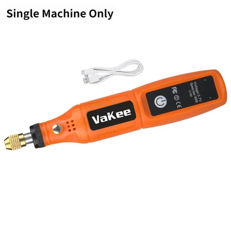 Vakee Mini-Rotationswerkzeug 16000 U/min Tragbarer Wiederaufladbarer Elektrischer Schleifstift 15CM Kabelloser Gravur- und Polierbohrer für Holz und Metall – Detail 3
